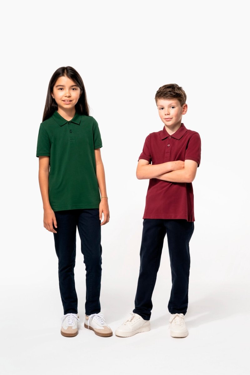 K2029 - Bio180 piquΓ© kinderpolo korte mouwen - JouwTextiel