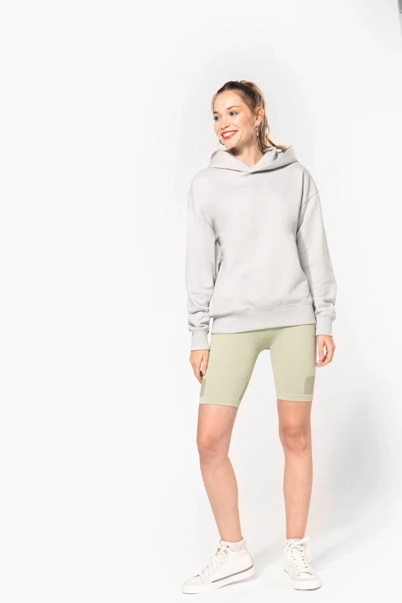 K4018 - Oversized fleece sweater met capuchon - JouwTextiel