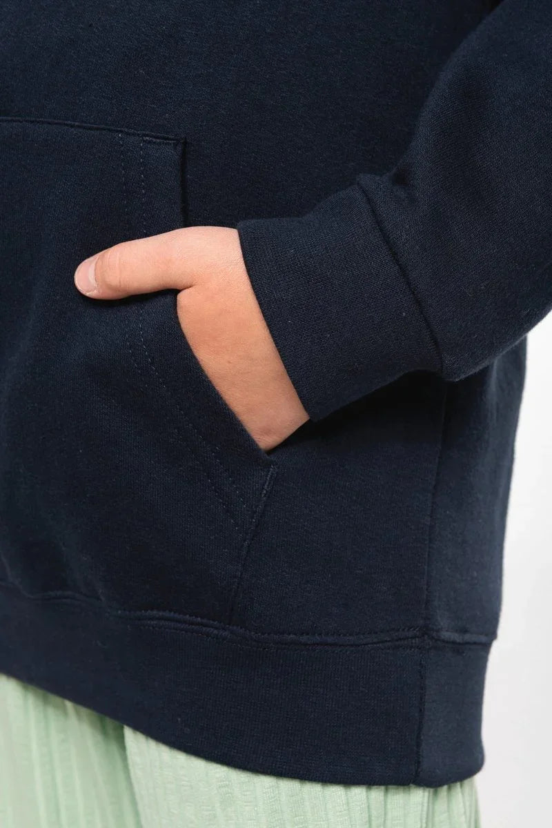 K477 - Kindersweater met capuchon Uniseks - JouwTextiel