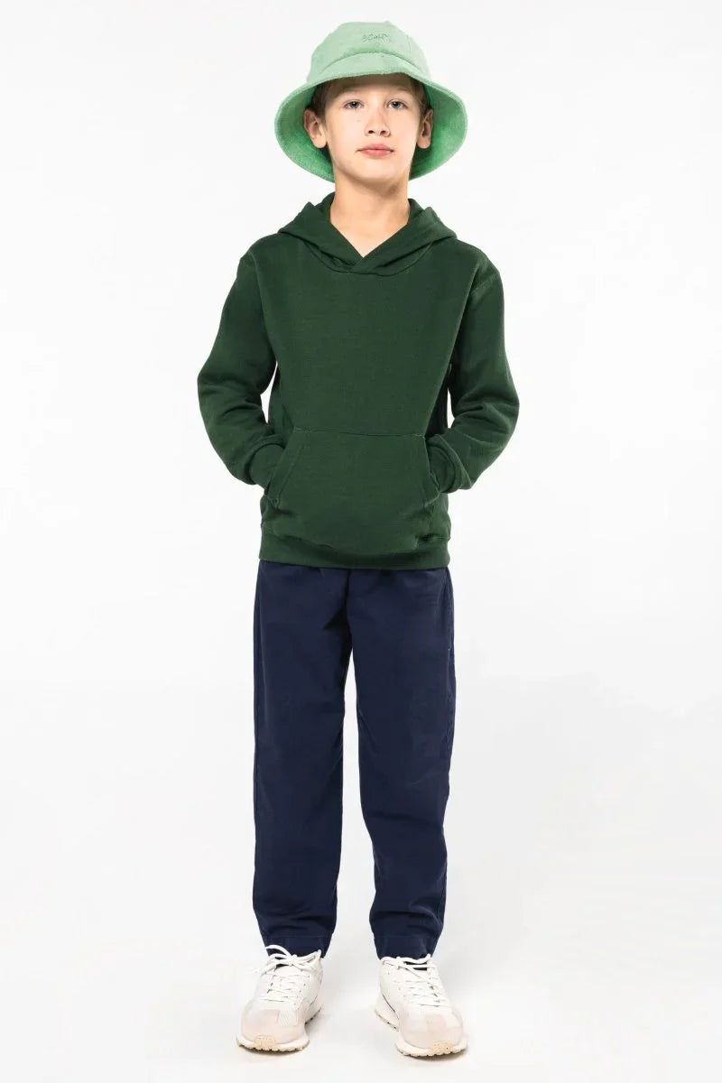K477 - Kindersweater met capuchon Uniseks - JouwTextiel
